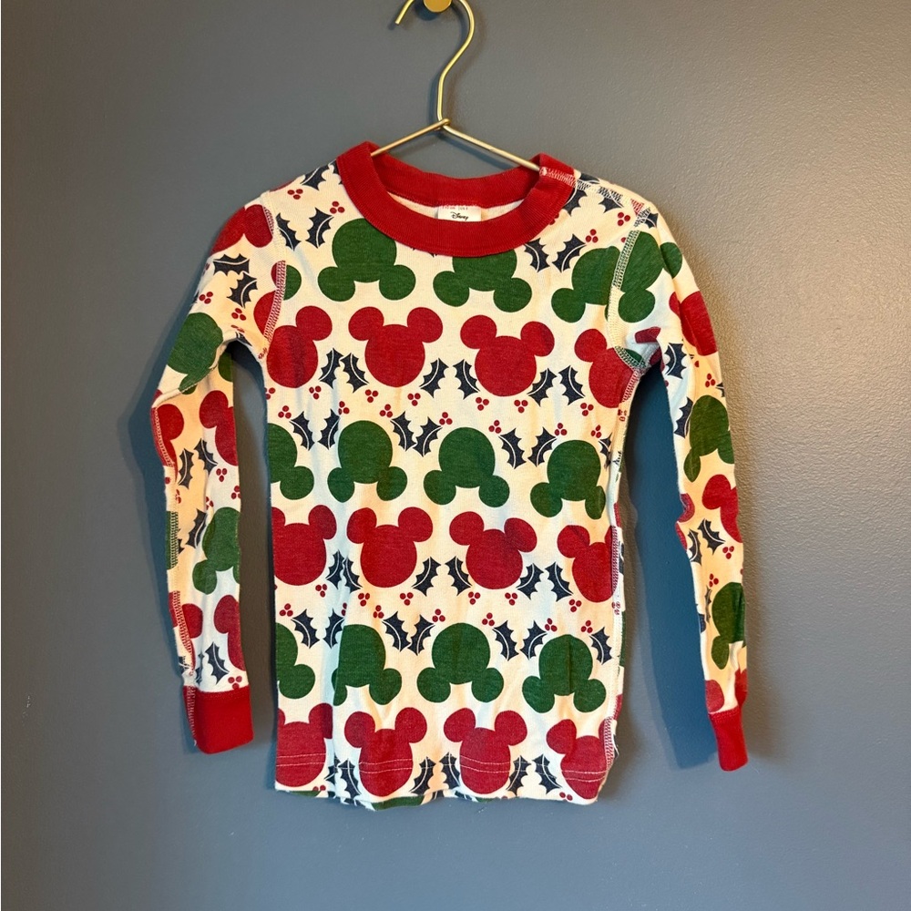 Hanna Andersson x‎ Disney Christmas Mickey pajama top